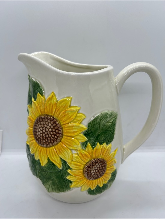 Other - Vintage Otagiri Sunflower Pitcher Juice 8”inch. Creative Collection 2.5 Qrt.